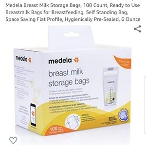 Breast milk storage bags